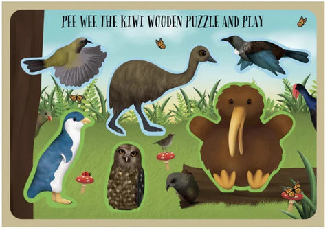 Pee Wee the Kiwi’s Wooden Puzzle and Play