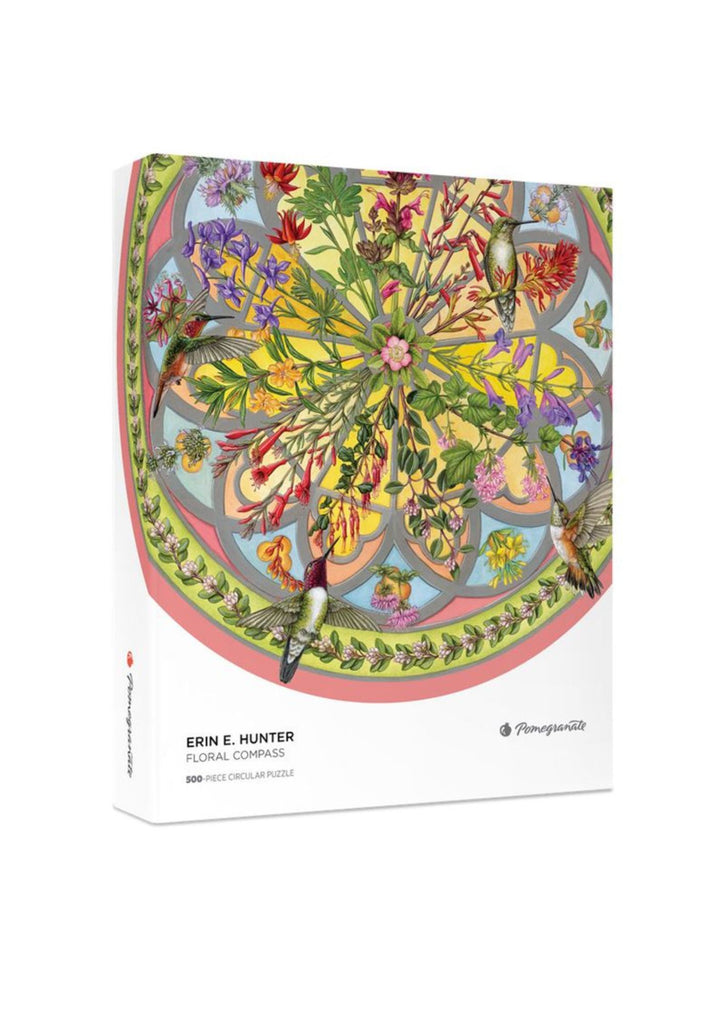 Floral Compass Round Jigsaw 1000pc