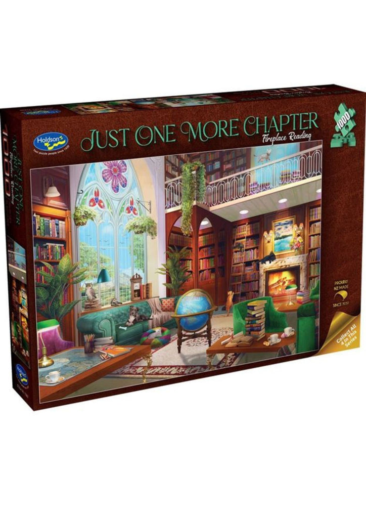 Just One More Chapter, Fireplace Reading 1000 pc Jigsaw