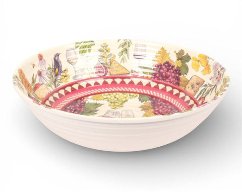 Vineyard Visions - Melamine Salad Bowl