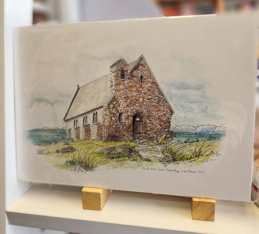 Carol Payne Tekapo Church Print Small