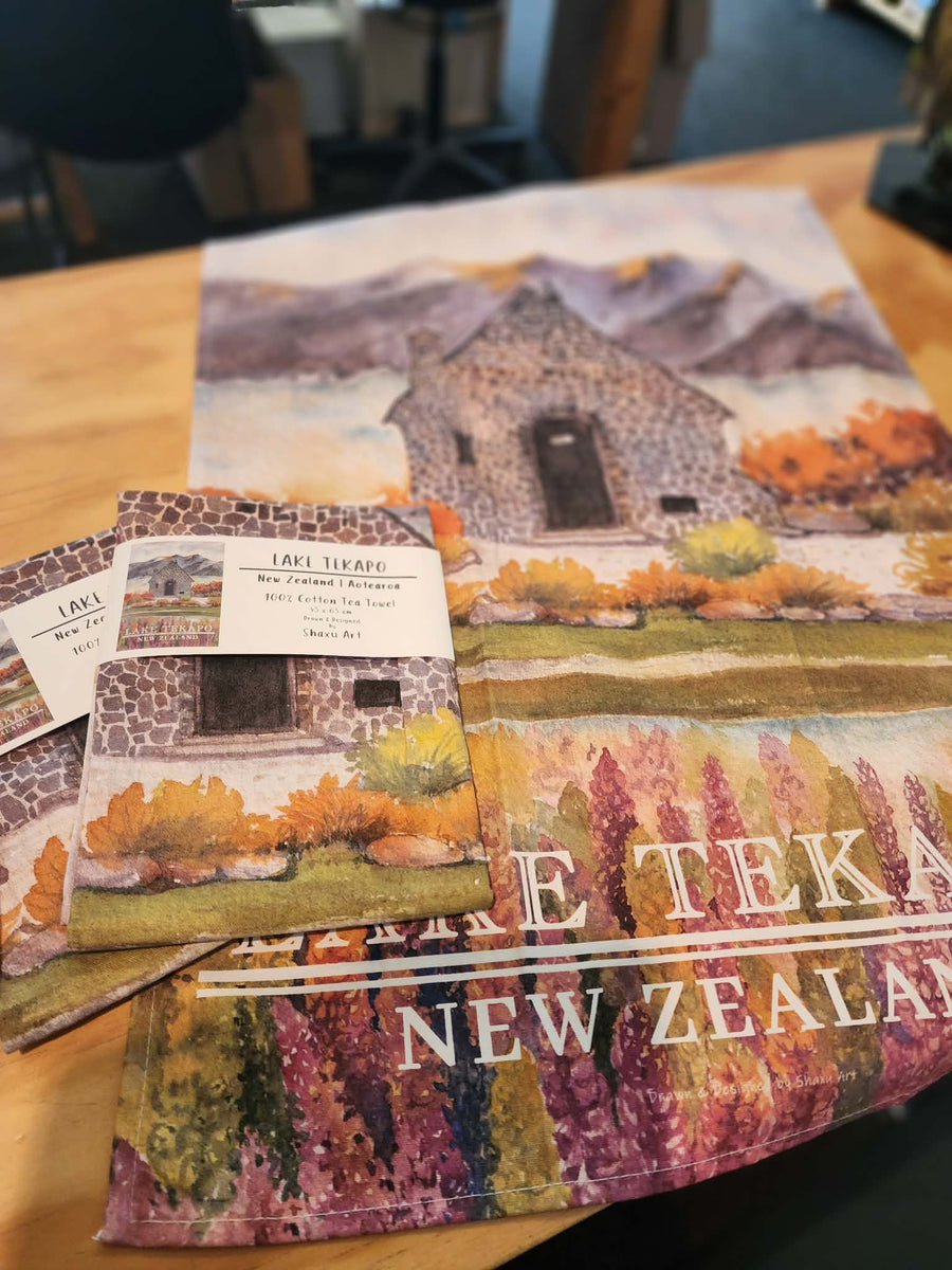 Lake Tekapo Tea Towel - Shaxu Art