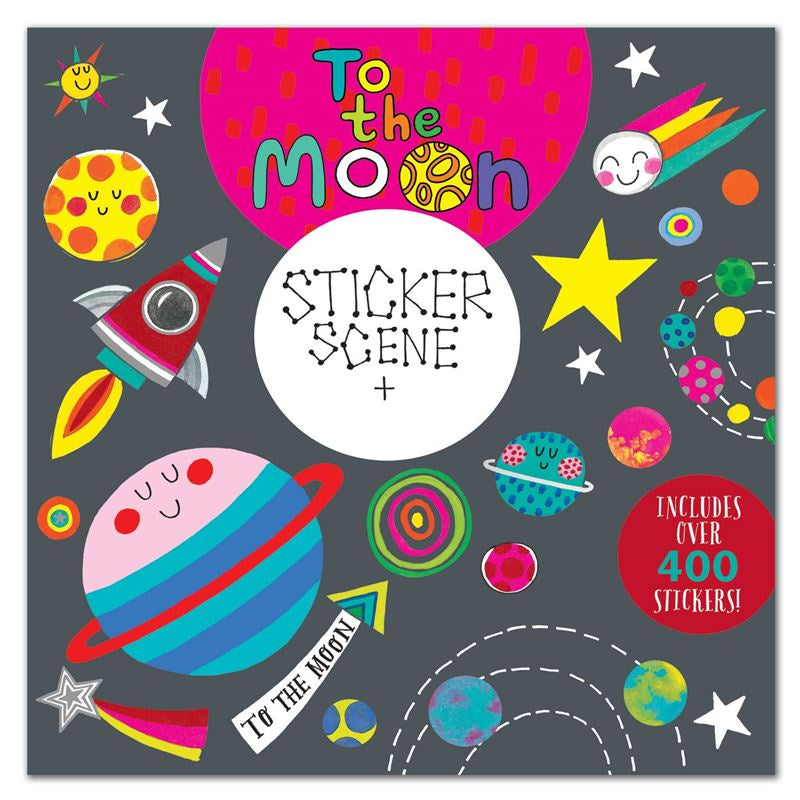 To The Moon Sticker & Colouring Book