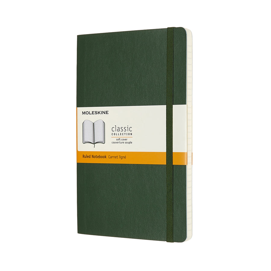 Moleskine Notebook Large Ruled Myrtle Green Soft
