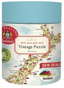 NZ MAP 500 Pce Vintage Puzzle