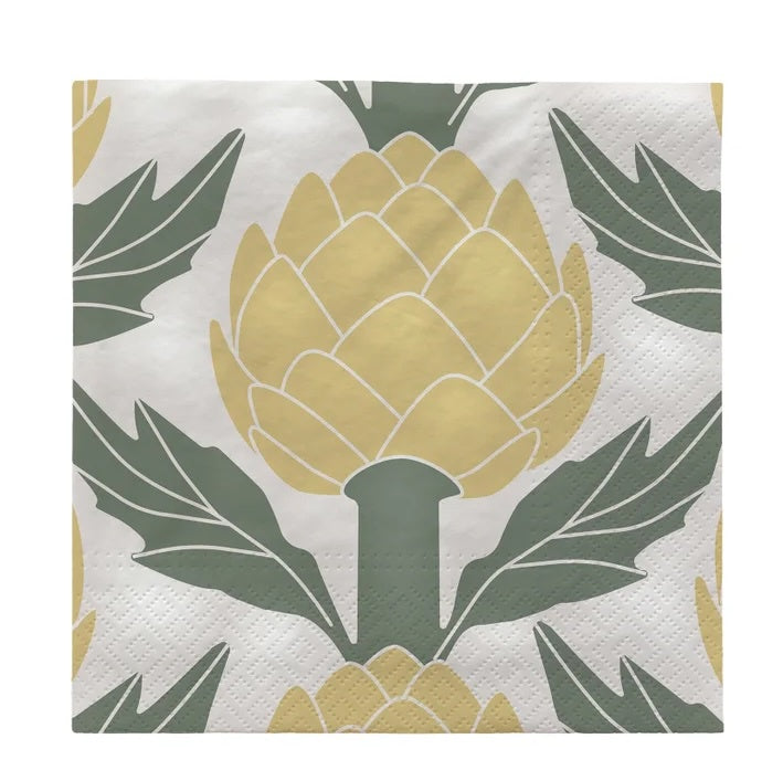 Broste Paper Napkin Artichoke