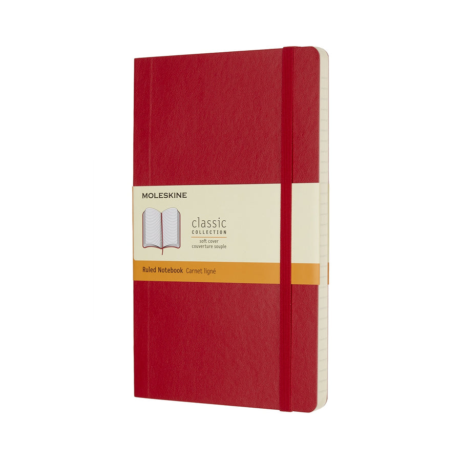 Moleskine Notebook Large Ruled Scarlet Red Soft