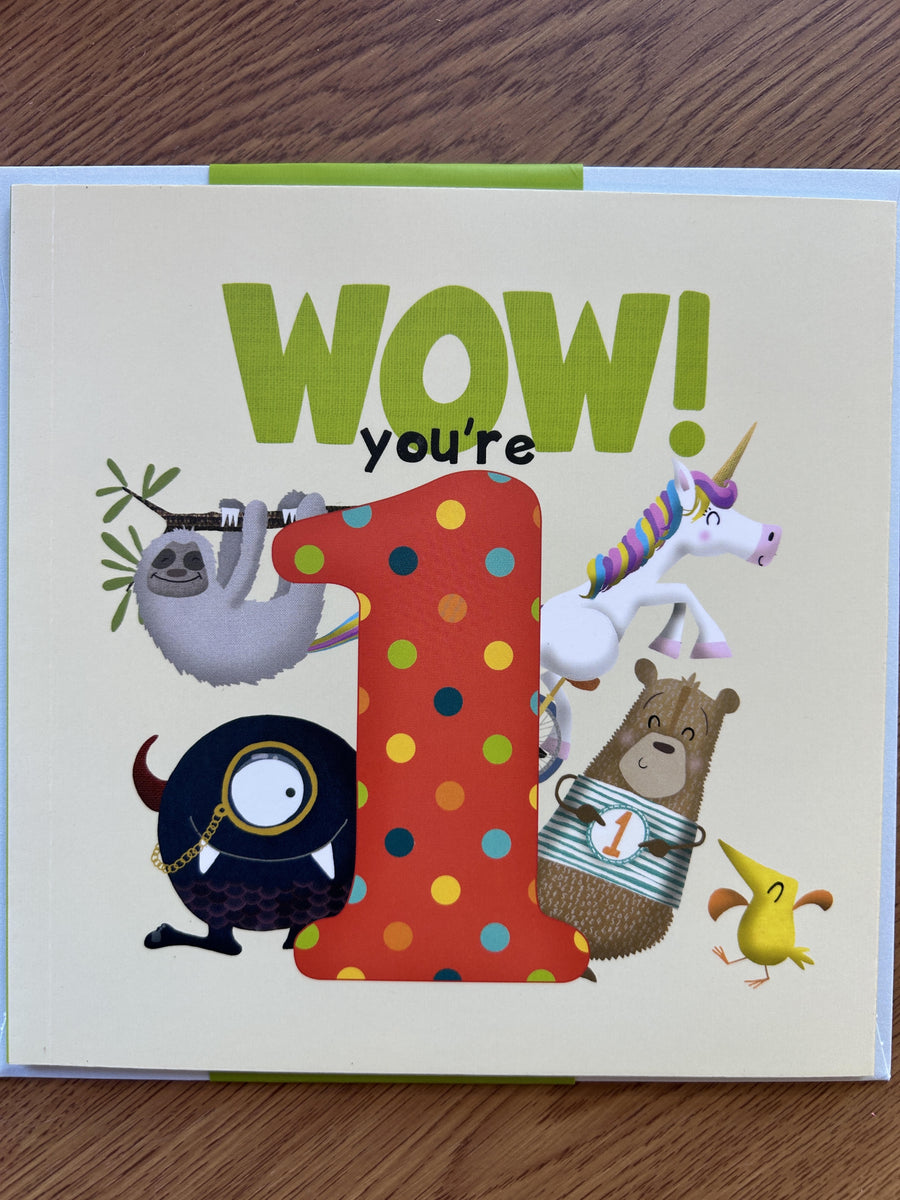 Wow! You're 1 Birthday Booklet