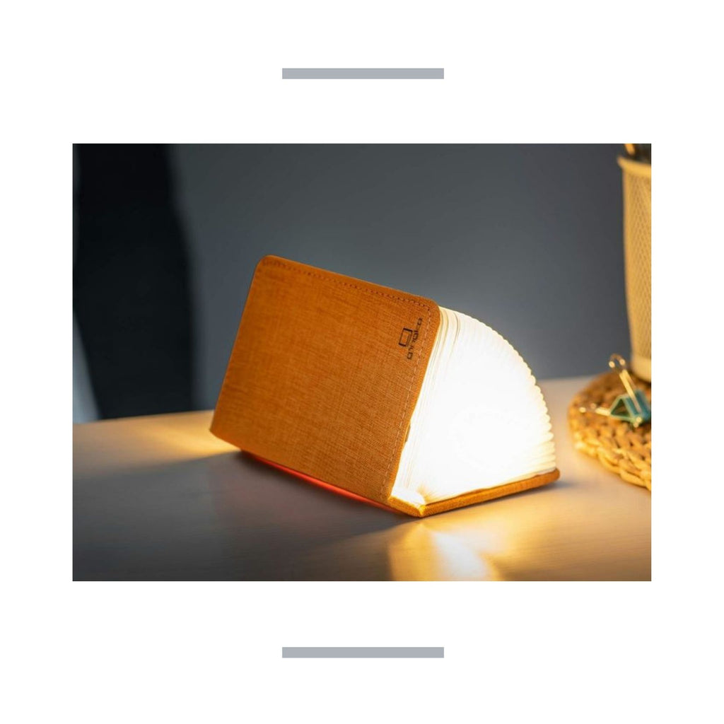 Mini Harmony Orange Fabric Smart Led Book light