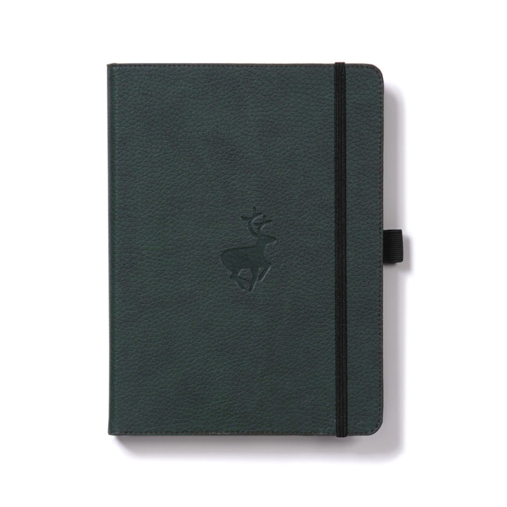 Dingbats Wildlife Notebook Green Deer A4 Dotted