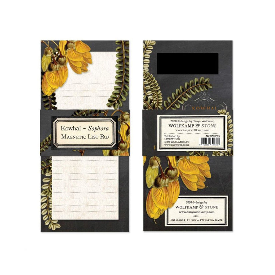 Kowhai Magnetic List Notepad