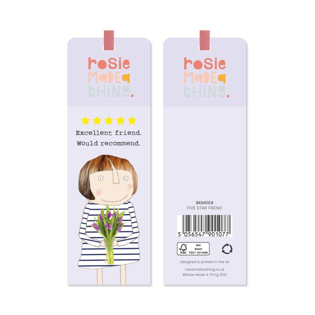 Five Star Friend Bookmark