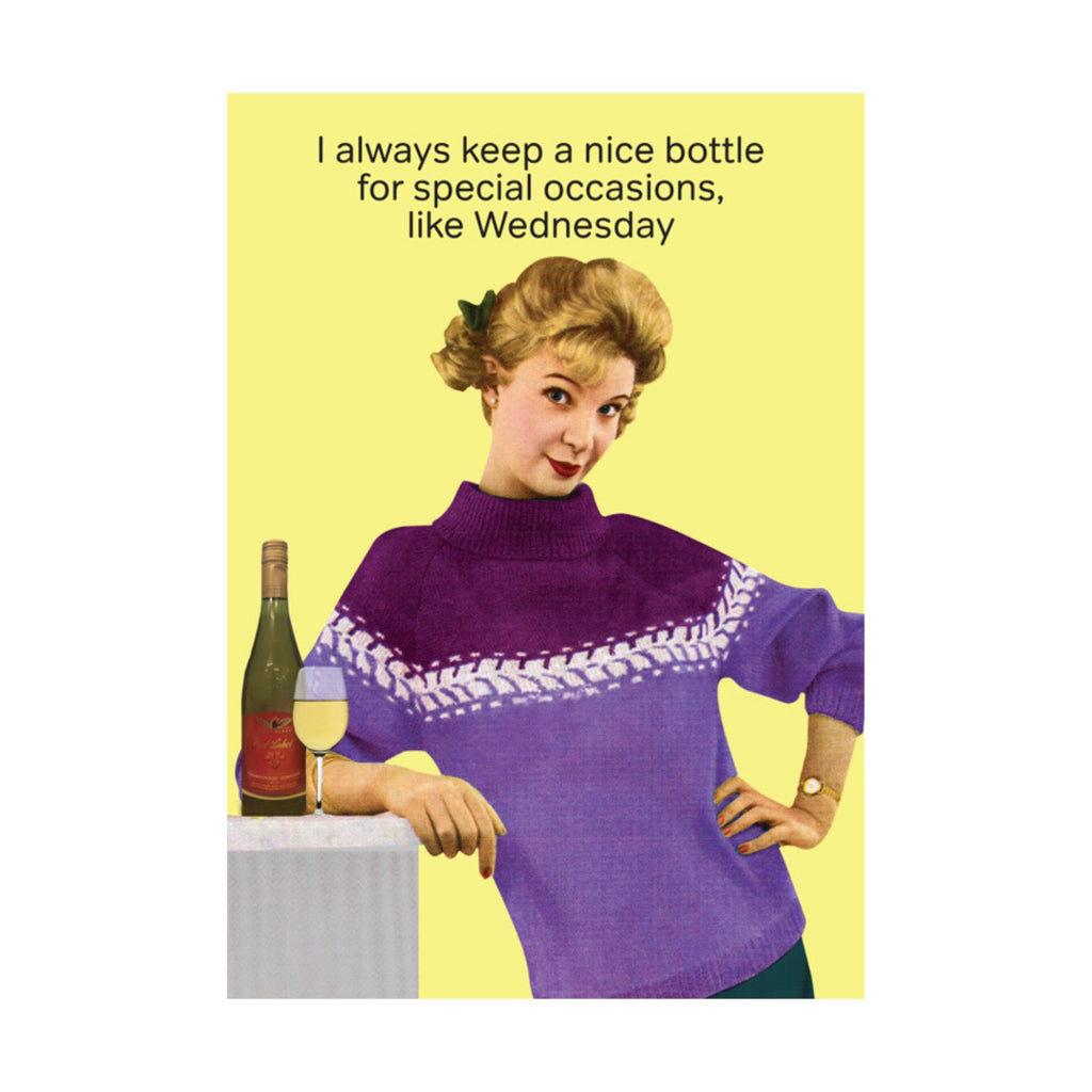 Nice Bottle Greeting Card