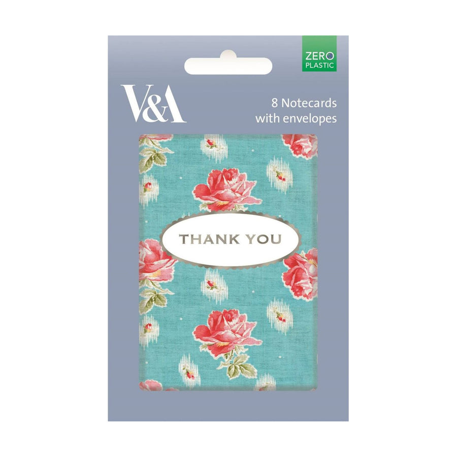 Chintz Roses Thank You Card Pkt 8