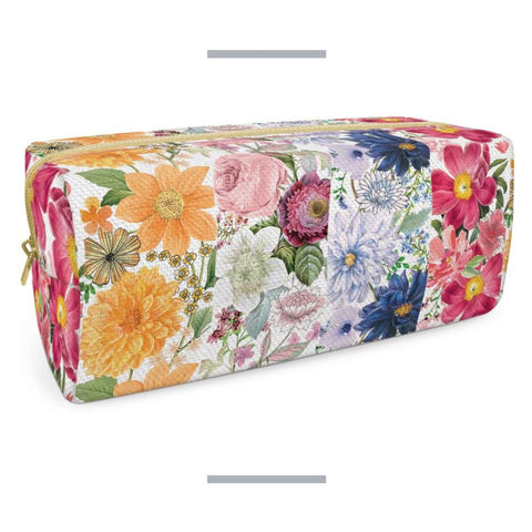 Floral Stripe Small Pencil Case