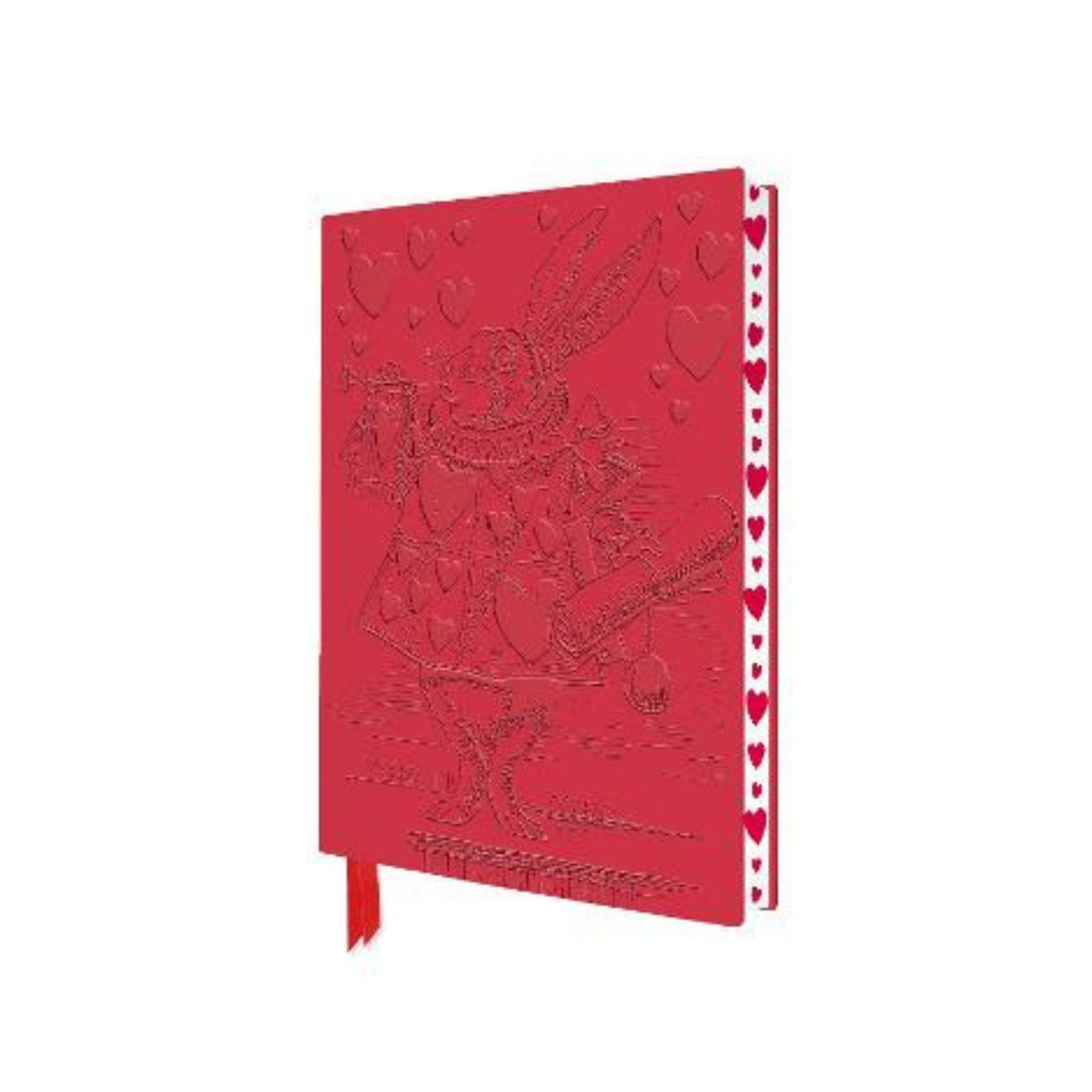 White Rabbit Red A5 Lined Notebook