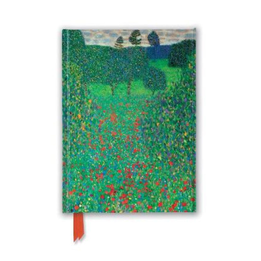 Gustav Klimt Poppy Field A5 Lined Notebook