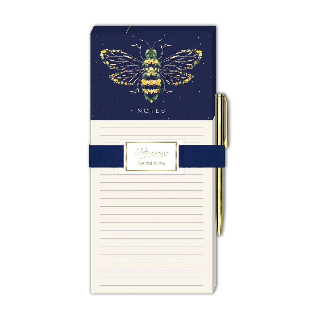 Bee Magnetic List Pad & Pen