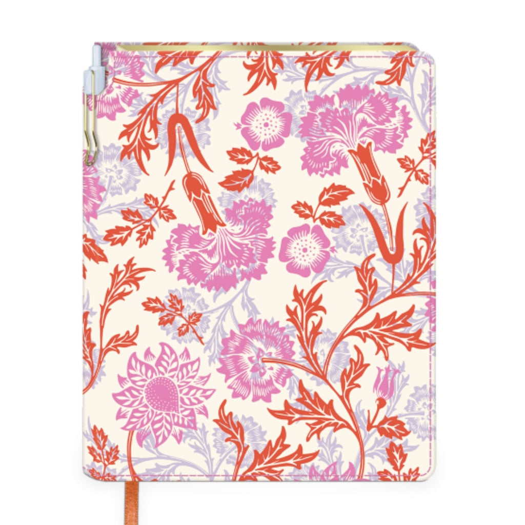 Cream Floral Journal with Pen