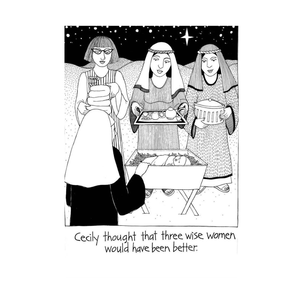 Three Wise Women Tea Towel