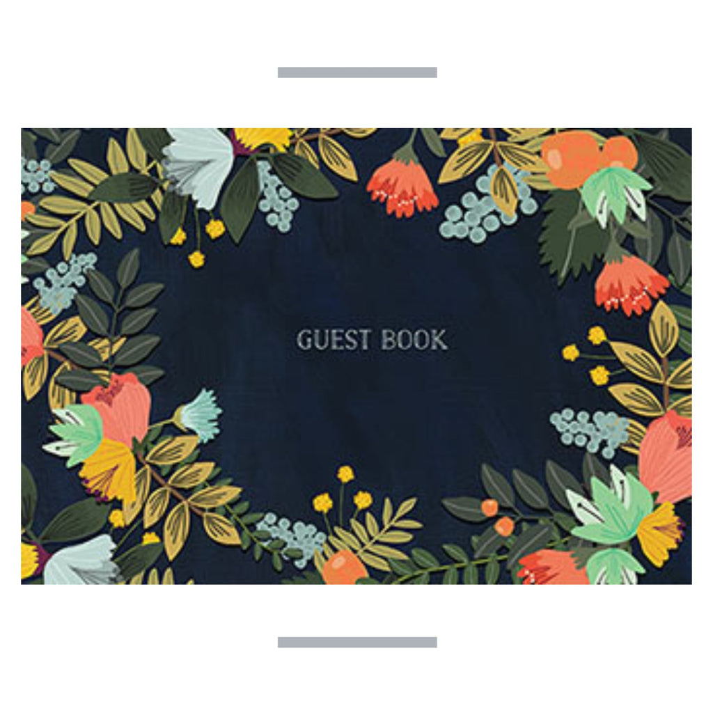 Guest Book Modern Floral