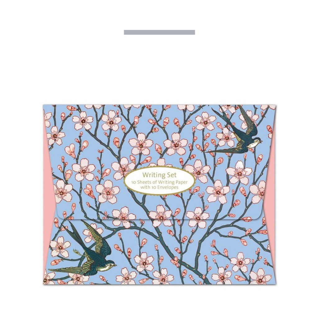 Writing Set Almond Blossom and Swallow