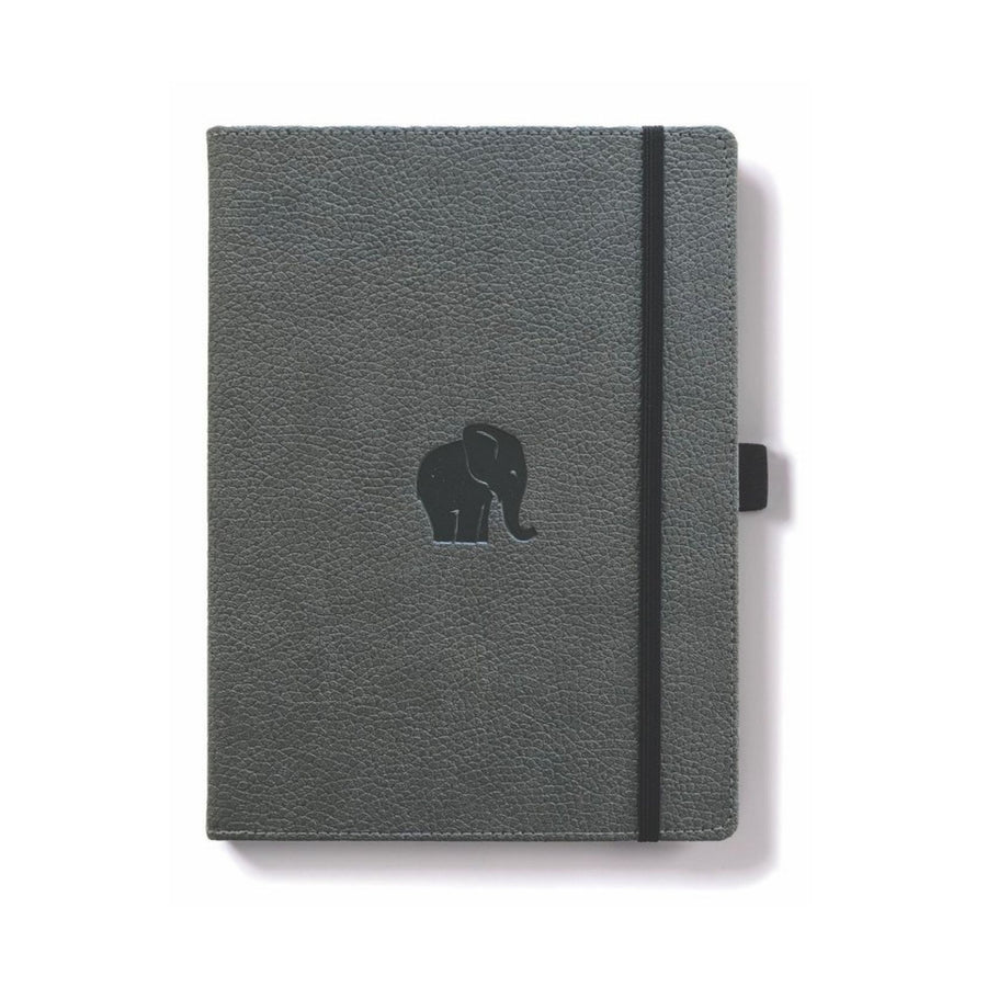Dingbats Wildlife Notebook Grey Elephant Plain A5