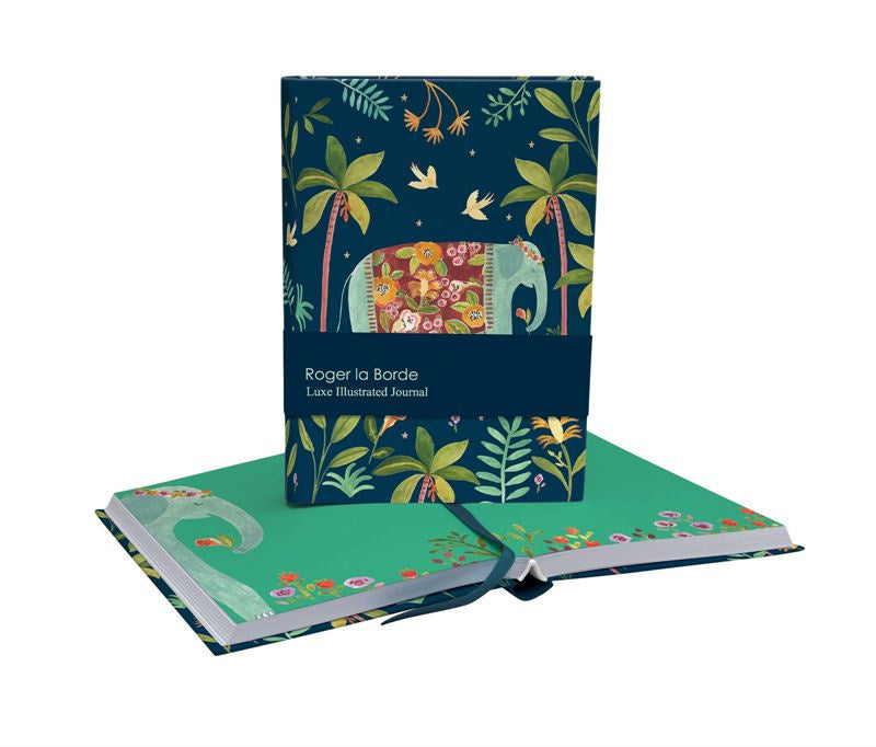 Rainbow Elephant Illustrated Journal